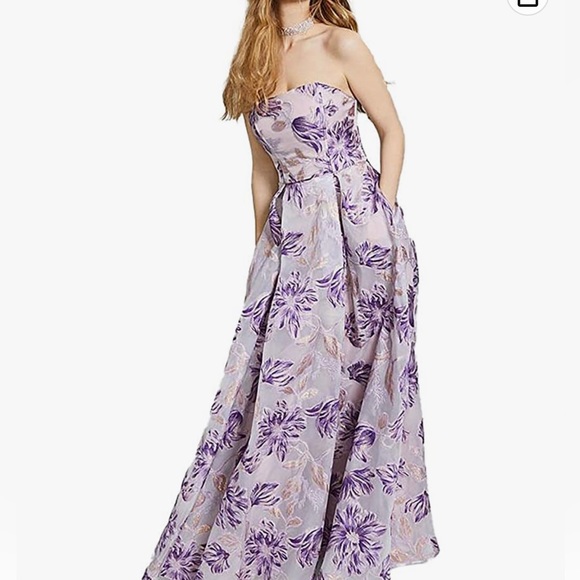 NEW- Speechless Womens Purple Metallic Gown Dress, size 7 - Picture 1 of 6